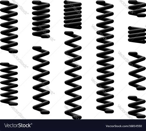 coil spring clipart|progressive coil spring vector.